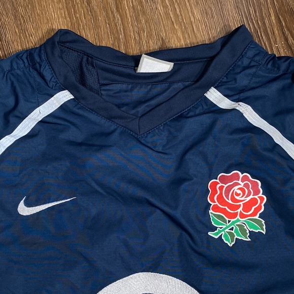 Vintage Y2K Nike England Rugby O2 Warmup Windbreaker Pullover Jacket Mens Medium - Picture 7 of 16